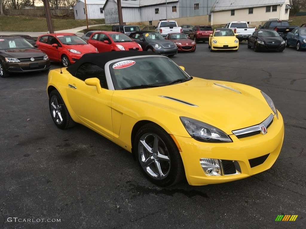 2008 Sky Red Line Roadster - Sunburst Yellow / Black photo #1