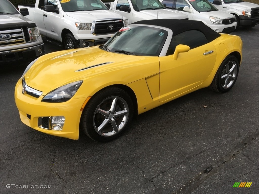 Sunburst Yellow 2008 Saturn Sky Red Line Roadster Exterior Photo #118920554