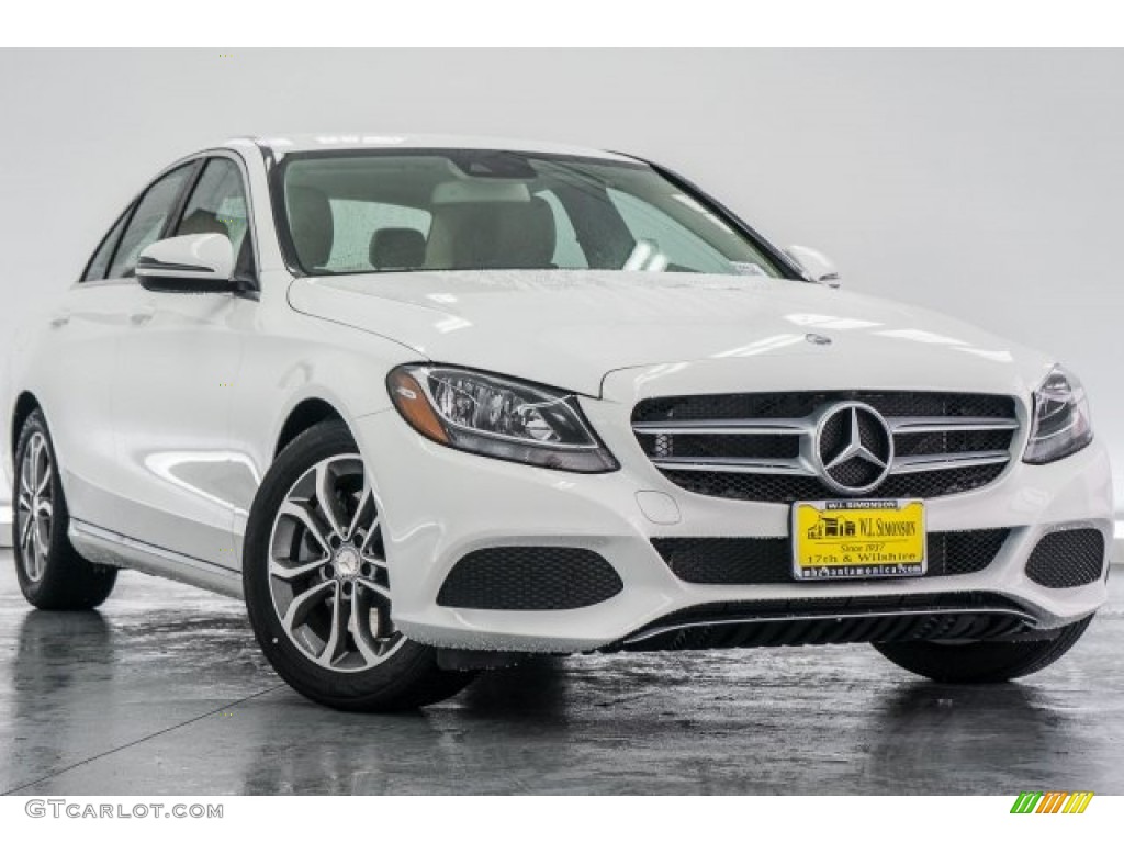 Polar White 2017 Mercedes-Benz C 300 Sedan Exterior Photo #118921076