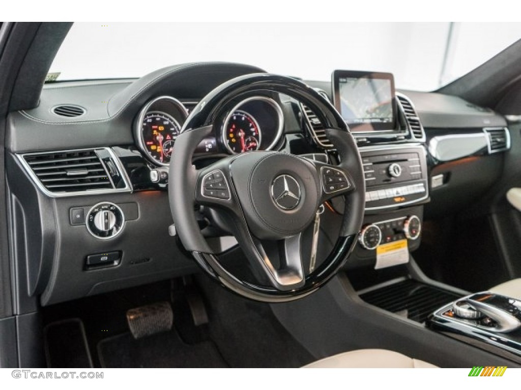 2017 Mercedes-Benz GLS 450 4Matic designo Porcelain/Black Dashboard Photo #118921169