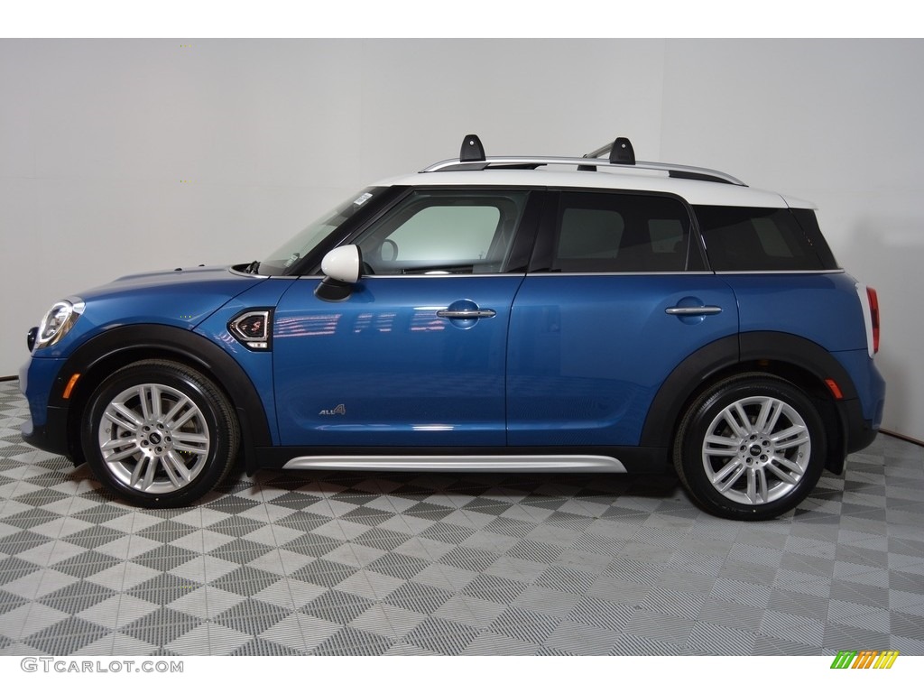 Island Blue Metallic 2017 Mini Countryman Cooper S ALL4 Exterior Photo #118921628