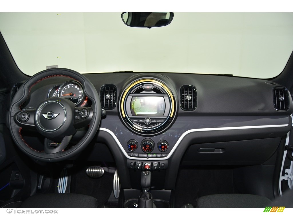 2017 Mini Countryman Cooper S Double Stripe Carbon Black Dashboard Photo #118922258
