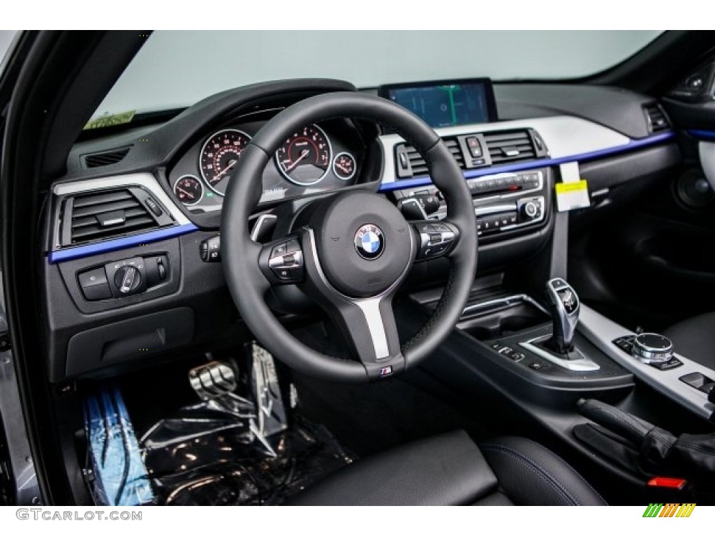 2017 BMW 4 Series 430i Convertible Black Dashboard Photo #118923287