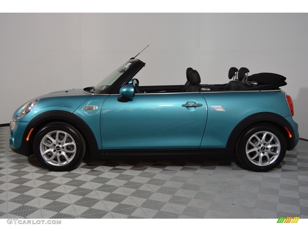 Caribbean Aqua 2017 Mini Convertible Cooper S Exterior Photo #118923641