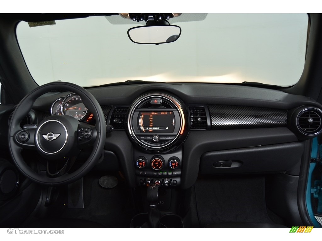 2017 Mini Convertible Cooper S Carbon Black Dashboard Photo #118923812