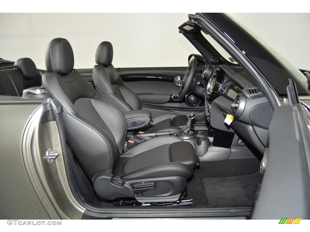 Carbon Black Interior 2017 Mini Convertible Cooper S Photo #118924532