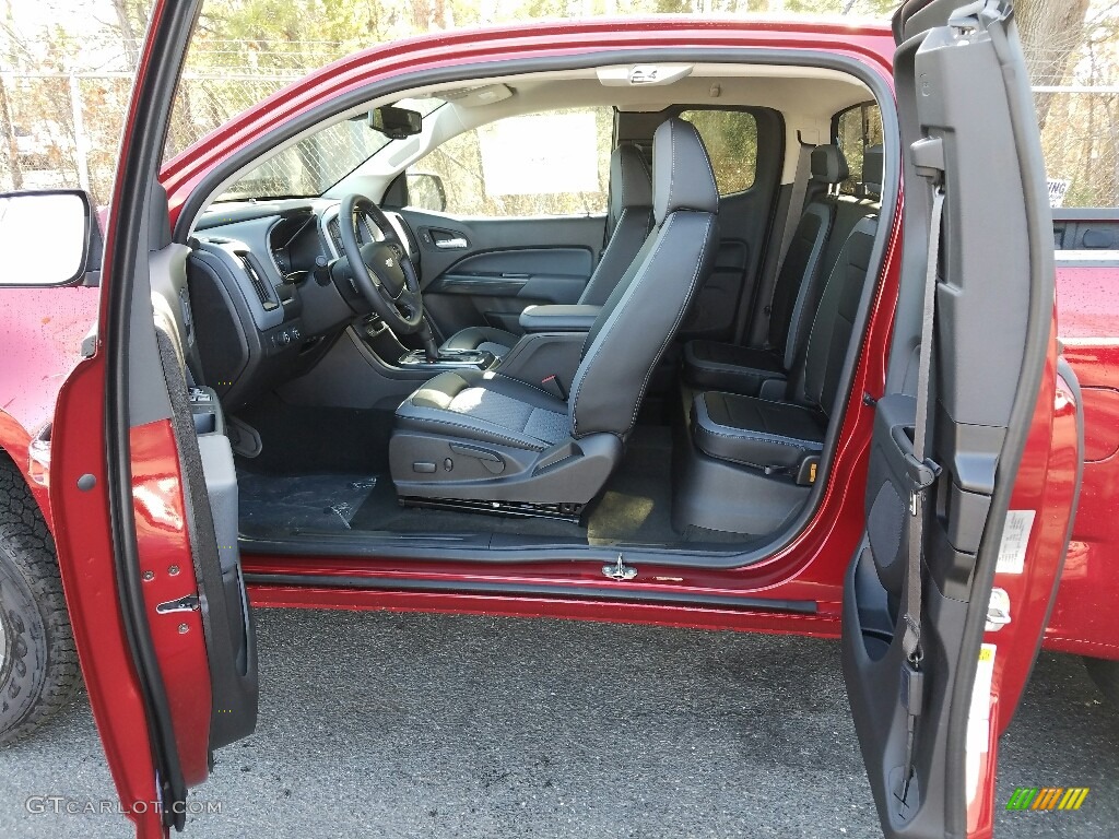 Jet Black Interior 2017 Chevrolet Colorado Z71 Extended Cab 4x4 Photo #118924999