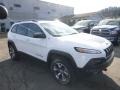 2017 Bright White Jeep Cherokee Trailhawk 4x4  photo #12