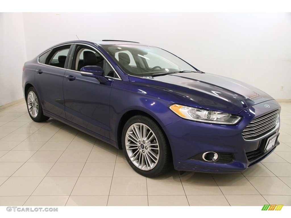 2015 Fusion SE - Deep Impact Blue Metallic / Charcoal Black photo #1