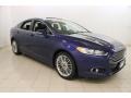 2015 Deep Impact Blue Metallic Ford Fusion SE  photo #1