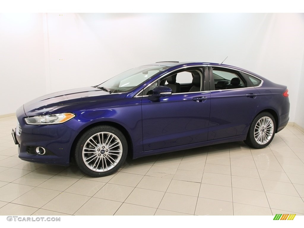 2015 Fusion SE - Deep Impact Blue Metallic / Charcoal Black photo #3