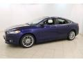 2015 Deep Impact Blue Metallic Ford Fusion SE  photo #3