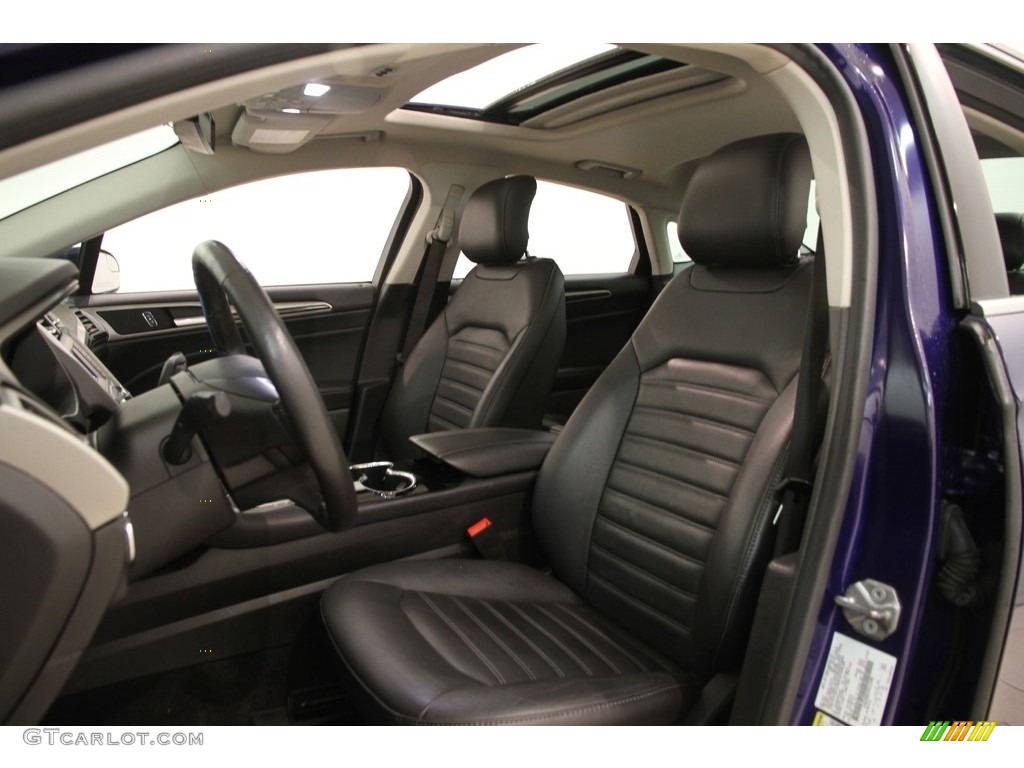 2015 Fusion SE - Deep Impact Blue Metallic / Charcoal Black photo #5