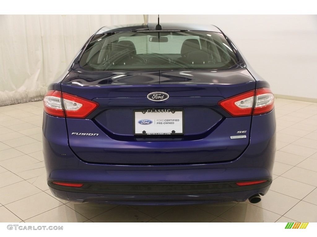 2015 Fusion SE - Deep Impact Blue Metallic / Charcoal Black photo #15