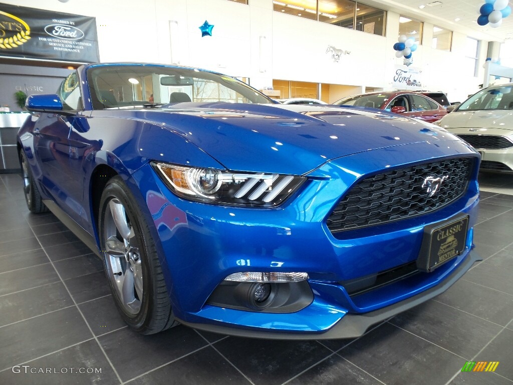 2017 Mustang V6 Convertible - Lightning Blue / Ebony photo #1