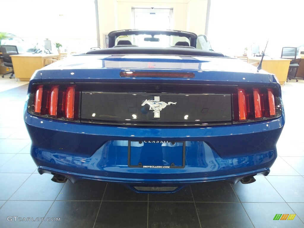 2017 Mustang V6 Convertible - Lightning Blue / Ebony photo #4