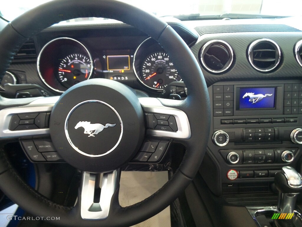 2017 Mustang V6 Convertible - Lightning Blue / Ebony photo #7