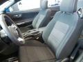 Ebony 2017 Ford Mustang V6 Convertible Interior Color