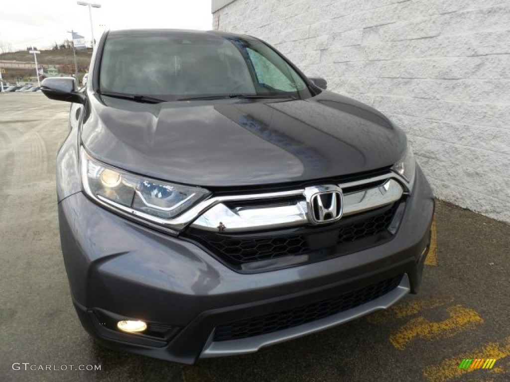 2017 CR-V EX AWD - Modern Steel Metallic / Gray photo #4