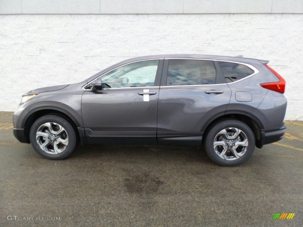 2017 CR-V EX AWD - Modern Steel Metallic / Gray photo #6