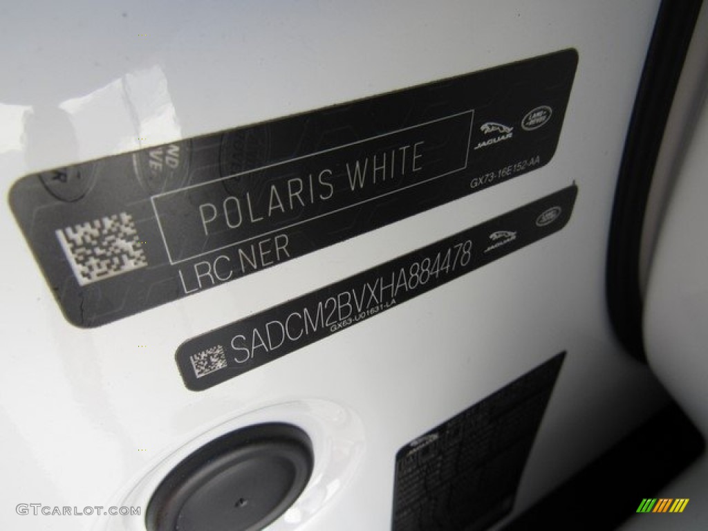 2017 F-PACE 35t AWD S - Polaris White / Jet photo #22