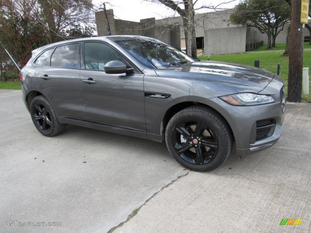 2017 F-PACE 35t AWD R-Sport - Ammonite Grey / Jet w/Red photo #1