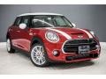 Blazing Red Metallic 2017 Mini Hardtop Cooper S 4 Door Exterior