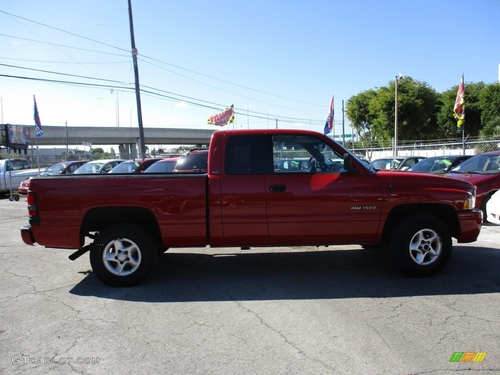 2001 Ram 1500 SLT Club Cab - Flame Red / Agate photo #5