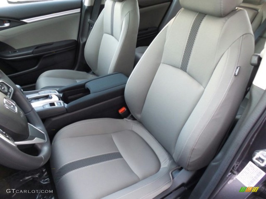 2017 Civic EX-T Sedan - Modern Steel Metallic / Gray photo #10