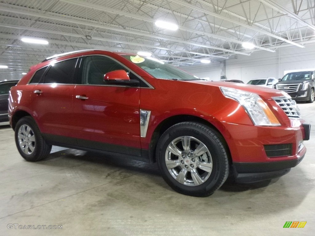 2016 SRX Luxury AWD - Crystal Red Tincoat / Ebony/Ebony photo #1