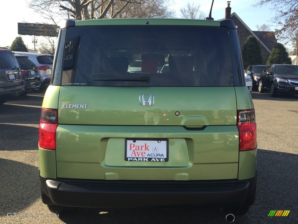 2007 Element EX AWD - Kiwi Green Metallic / Black/Titanium photo #4