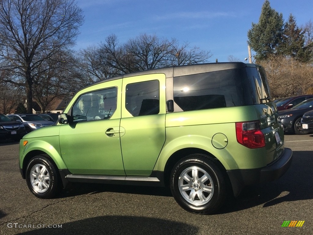 2007 Element EX AWD - Kiwi Green Metallic / Black/Titanium photo #5