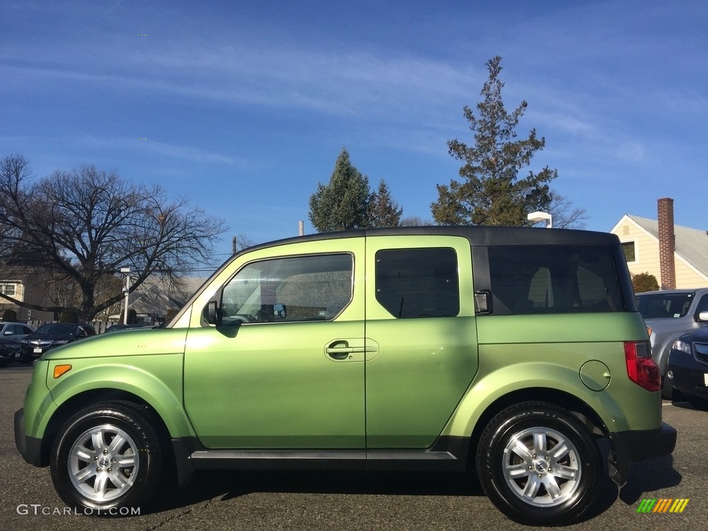 2007 Element EX AWD - Kiwi Green Metallic / Black/Titanium photo #6