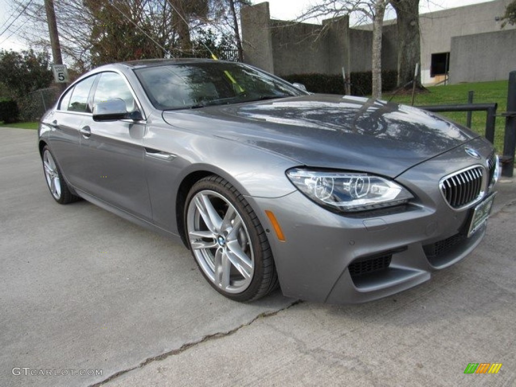 2013 6 Series 640i Gran Coupe - Space Gray Metallic / Ivory White photo #2