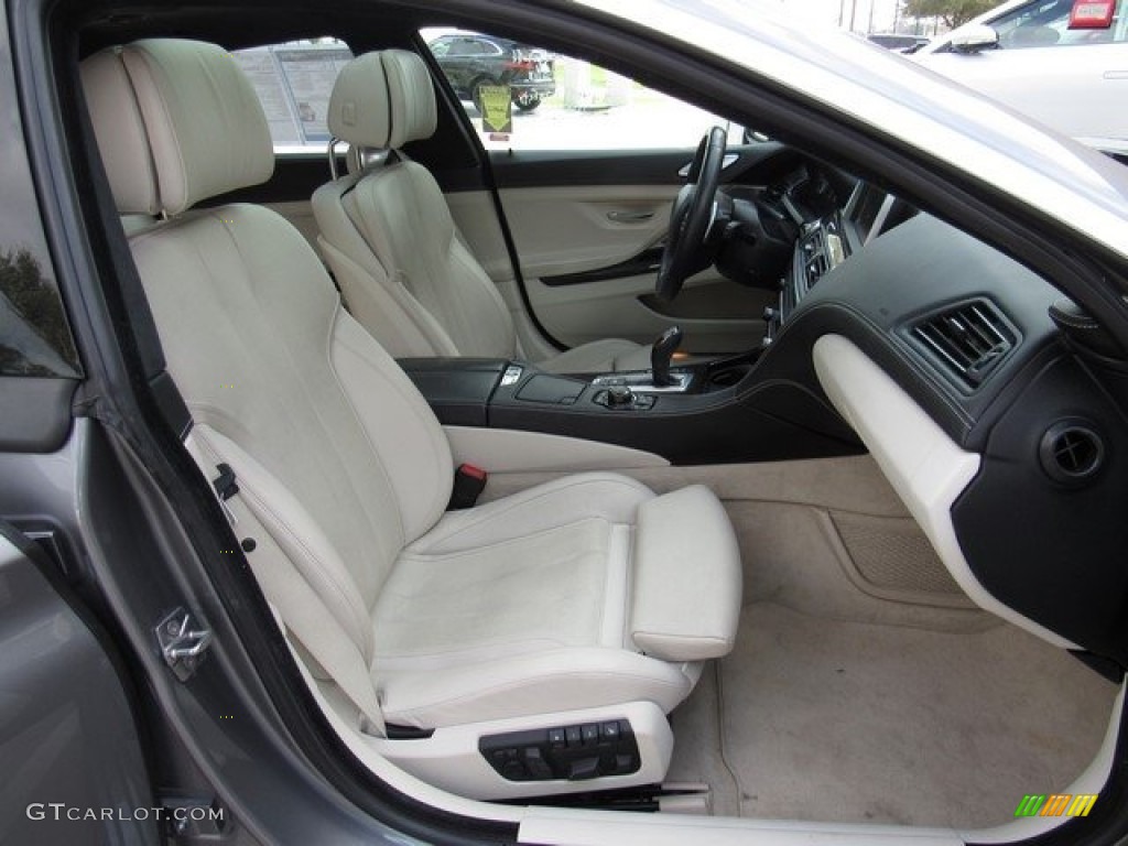 Ivory White Interior 2013 BMW 6 Series 640i Gran Coupe Photo #118936507