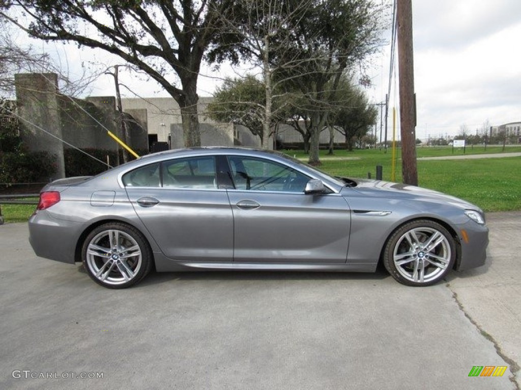 2013 6 Series 640i Gran Coupe - Space Gray Metallic / Ivory White photo #6