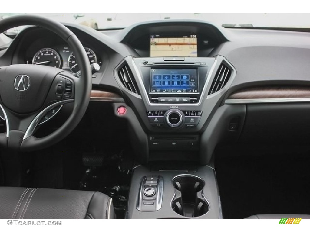 2017 Acura MDX SH-AWD Ebony Dashboard Photo #118937869