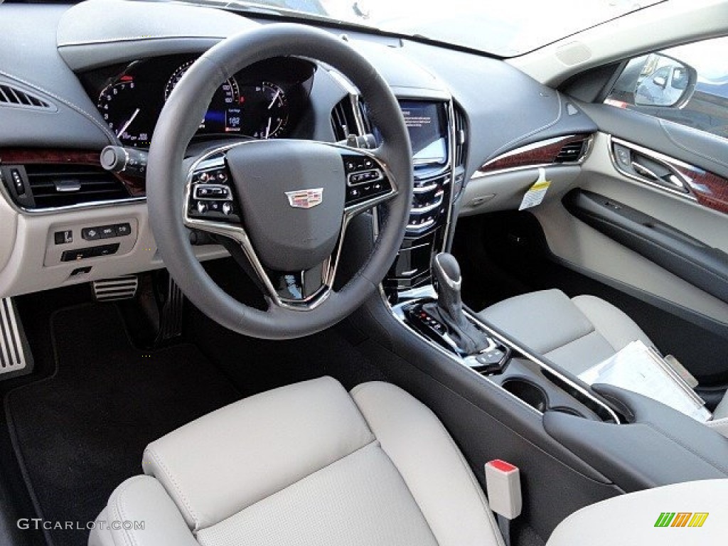 Light Platinum w/Jet Black Accents Interior 2017 Cadillac ATS Premium Perfomance AWD Photo #118939549
