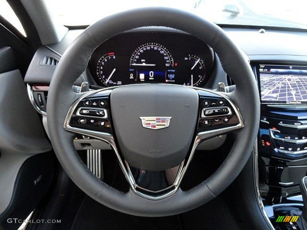 2017 Cadillac ATS Premium Perfomance AWD Light Platinum w/Jet Black Accents Steering Wheel Photo #118939681