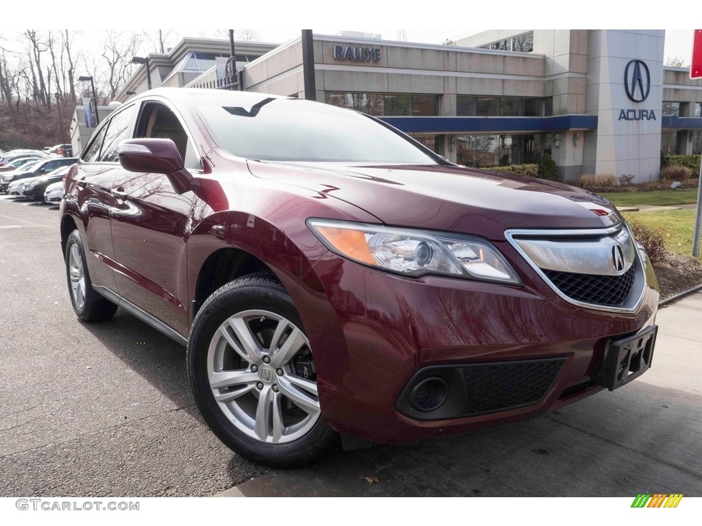 2013 RDX AWD - Basque Red Pearl II / Parchment photo #1