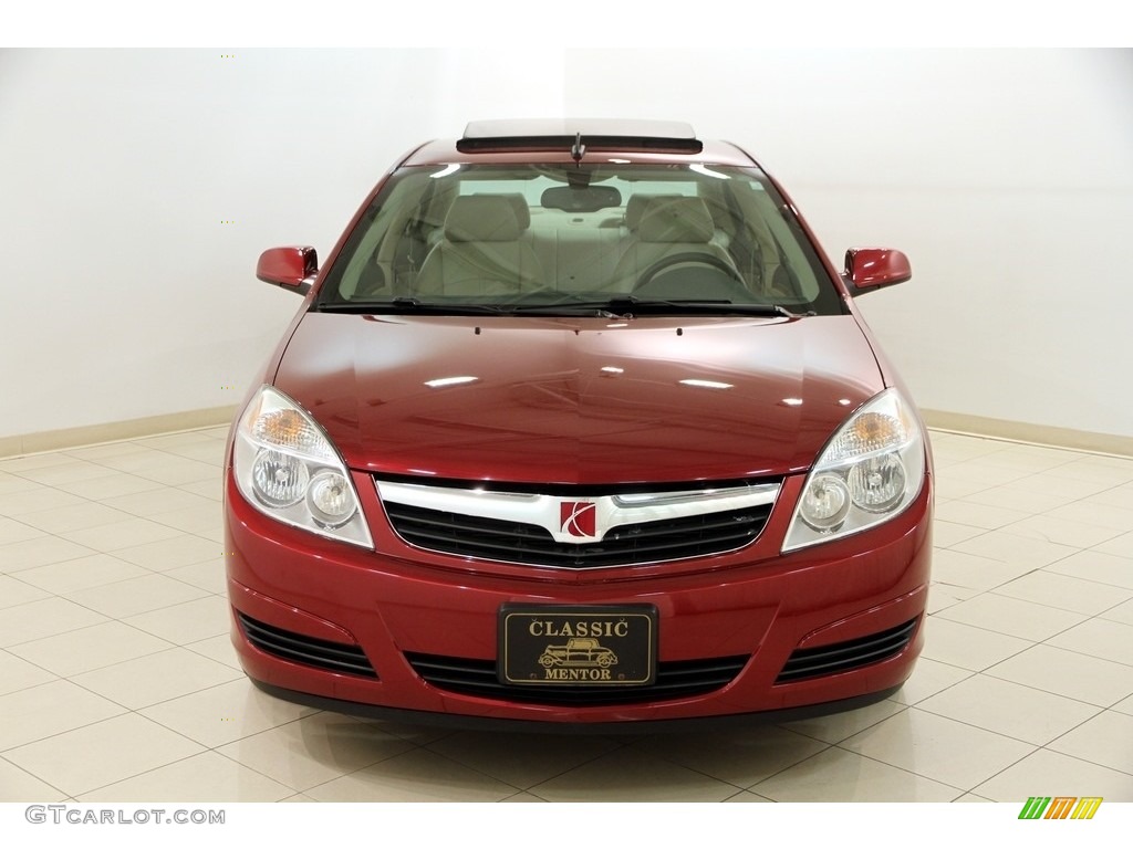 2008 Aura XE 3.5 - Red Jewel / Tan photo #2