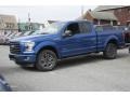 2017 Lightning Blue Ford F150 XLT SuperCab 4x4  photo #1