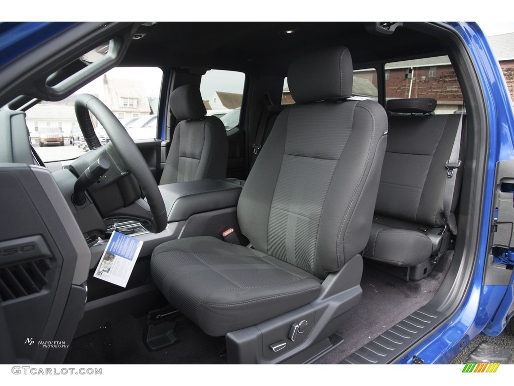 2017 F150 XLT SuperCab 4x4 - Lightning Blue / Black photo #8