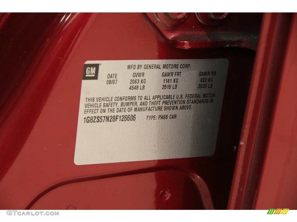 2008 Aura XE 3.5 - Red Jewel / Tan photo #17