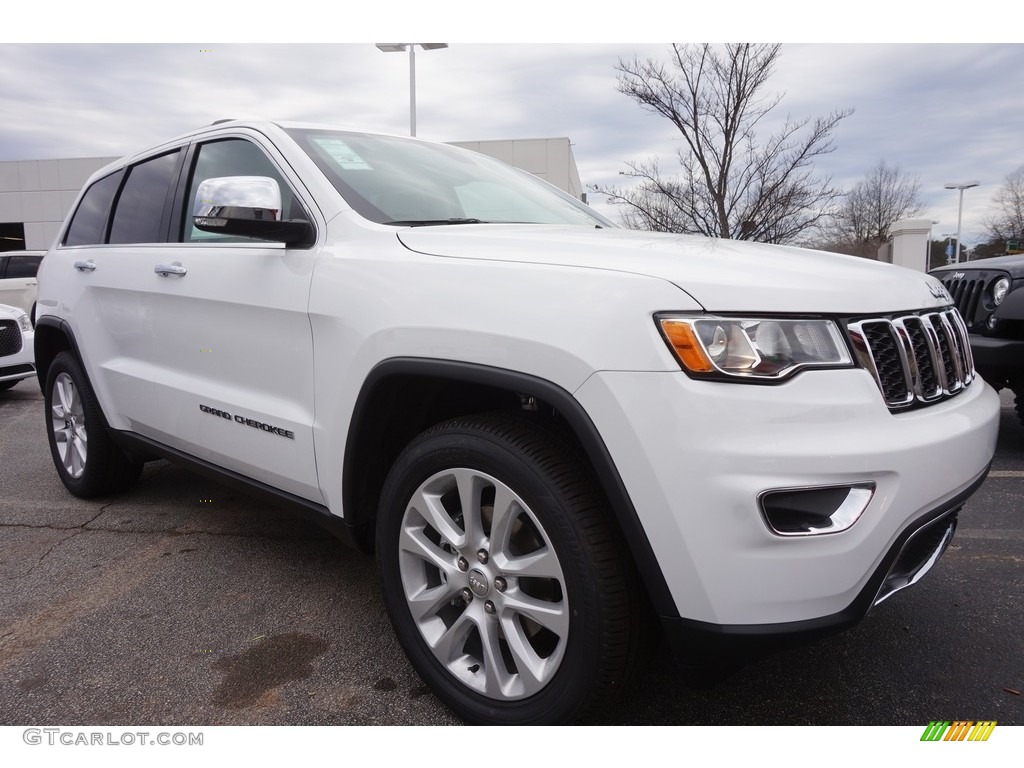 2017 Grand Cherokee Limited - Bright White / Black/Light Frost Beige photo #4