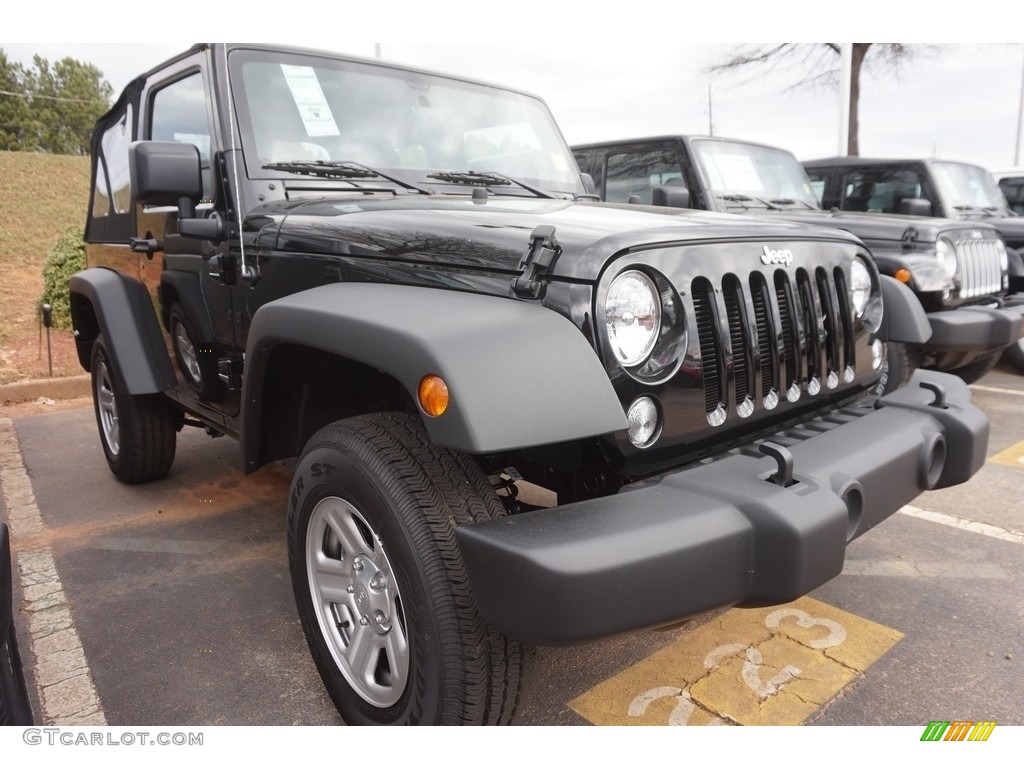 2017 Wrangler Sport 4x4 - Black / Black photo #4