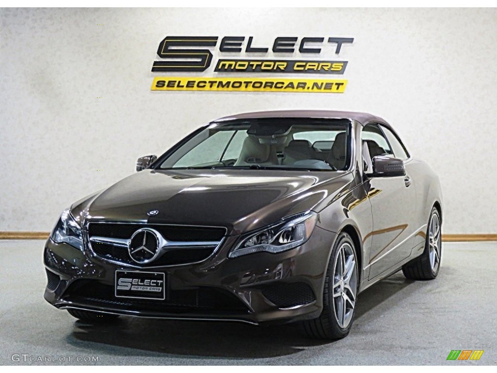 2014 E 350 Cabriolet - Dolomite Brown Metallic / Silk Beige/Espresso Brown photo #2