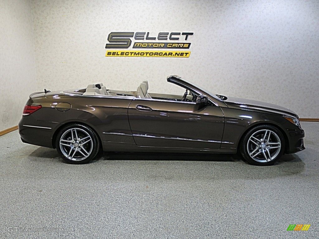 2014 E 350 Cabriolet - Dolomite Brown Metallic / Silk Beige/Espresso Brown photo #6