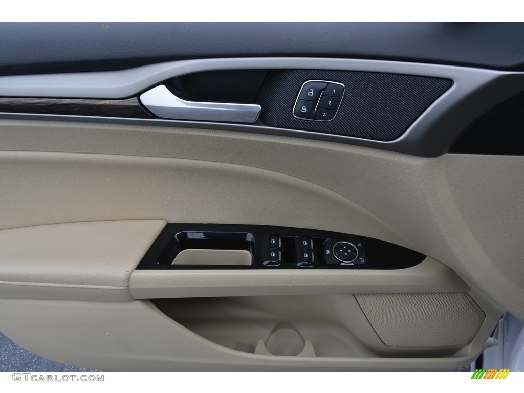 2014 Fusion SE EcoBoost - White Platinum / Dune photo #8