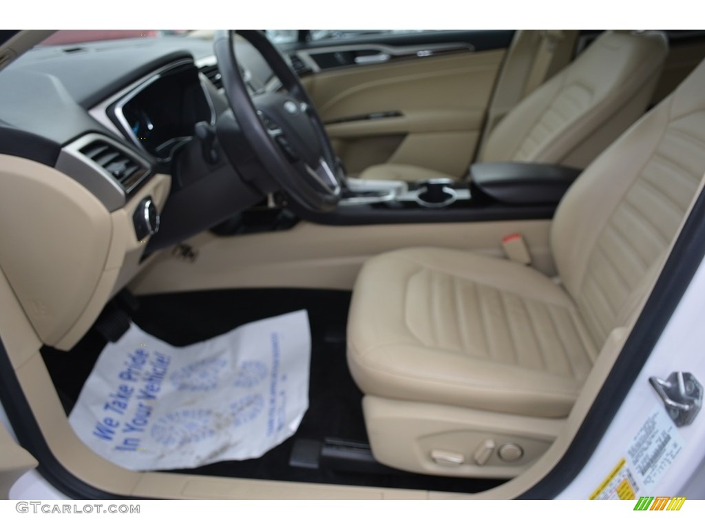 2014 Fusion SE EcoBoost - White Platinum / Dune photo #9